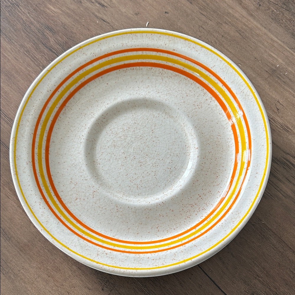 Vintage 1970S BRENDAN IRISH POTTERY saucer set of 4